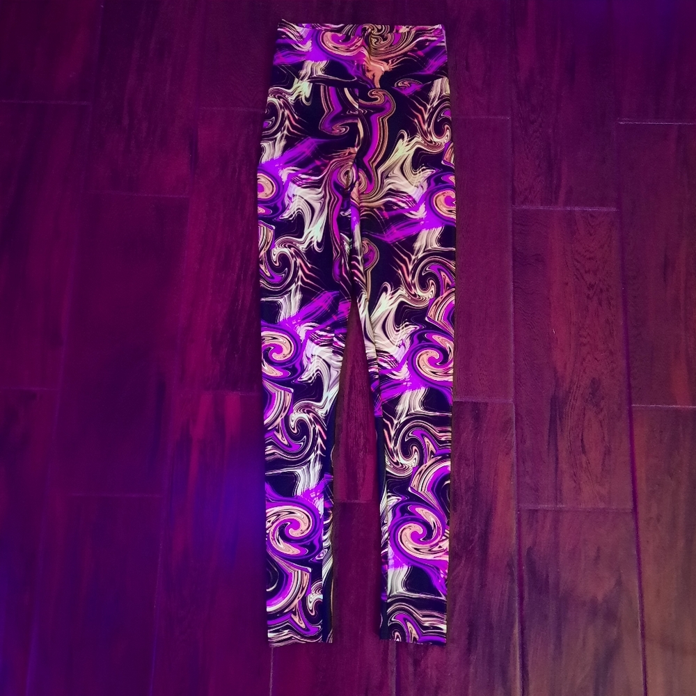 Coquetry discontinued fabric UV reactive high waisted leggings Small